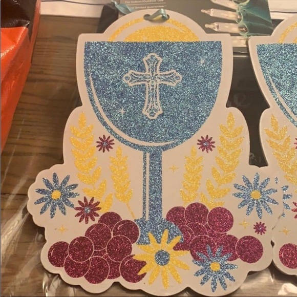 Glitter Communion Sign - 2 in total - Picture 2 of 3